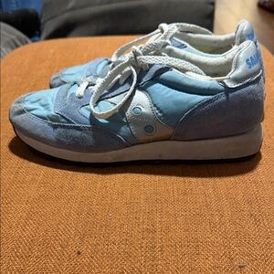 Saucony Light Blue and White Athletic Shoes